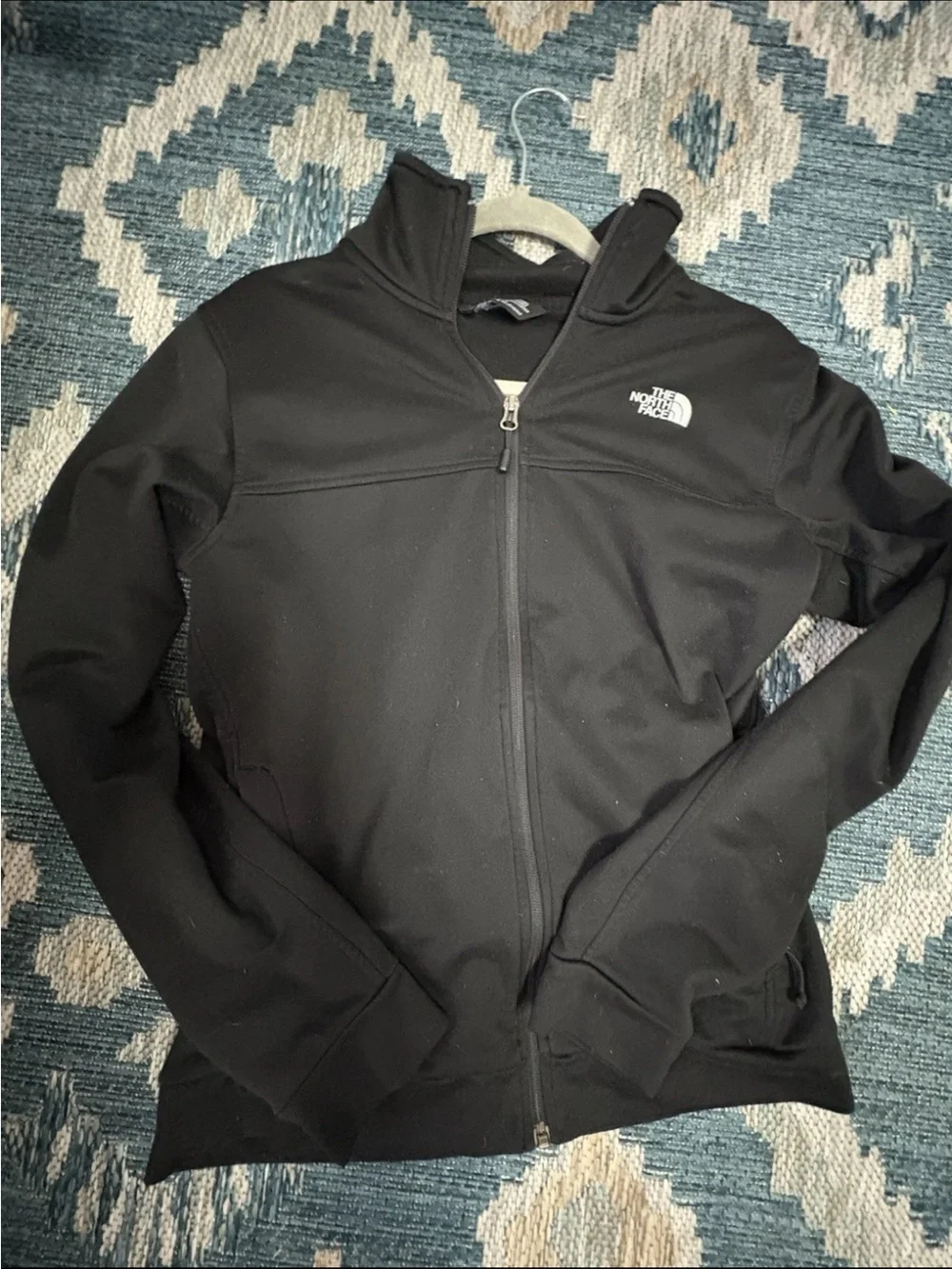 The North Face Black Full-Zip Hooded Sweater